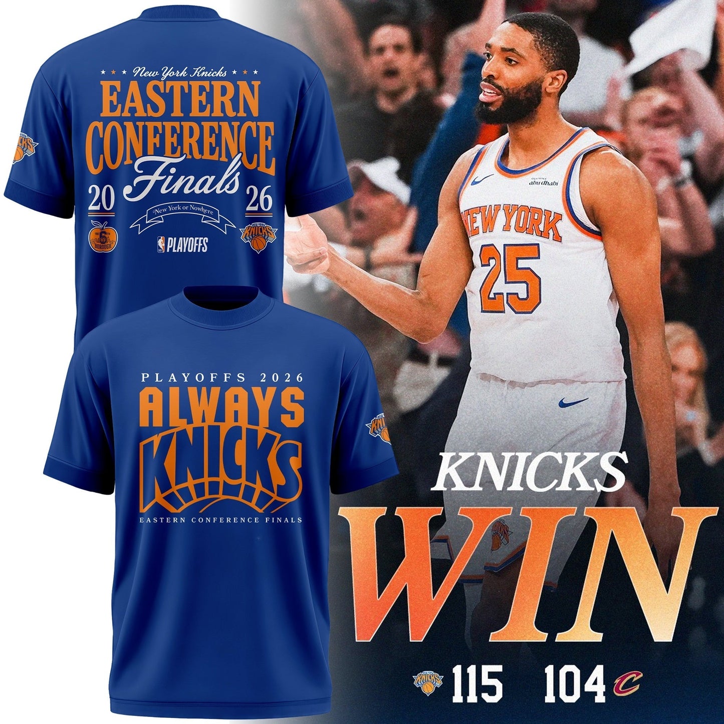 New York Knicks Always Knicks Playoffs Limited Shirt