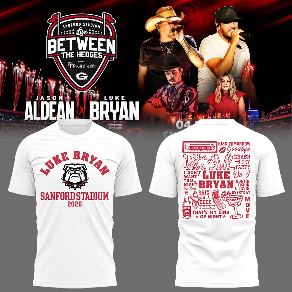 Limited Edition LB “Live Between The Hedges” At Sanford Stadium Tshirt-LL260421001