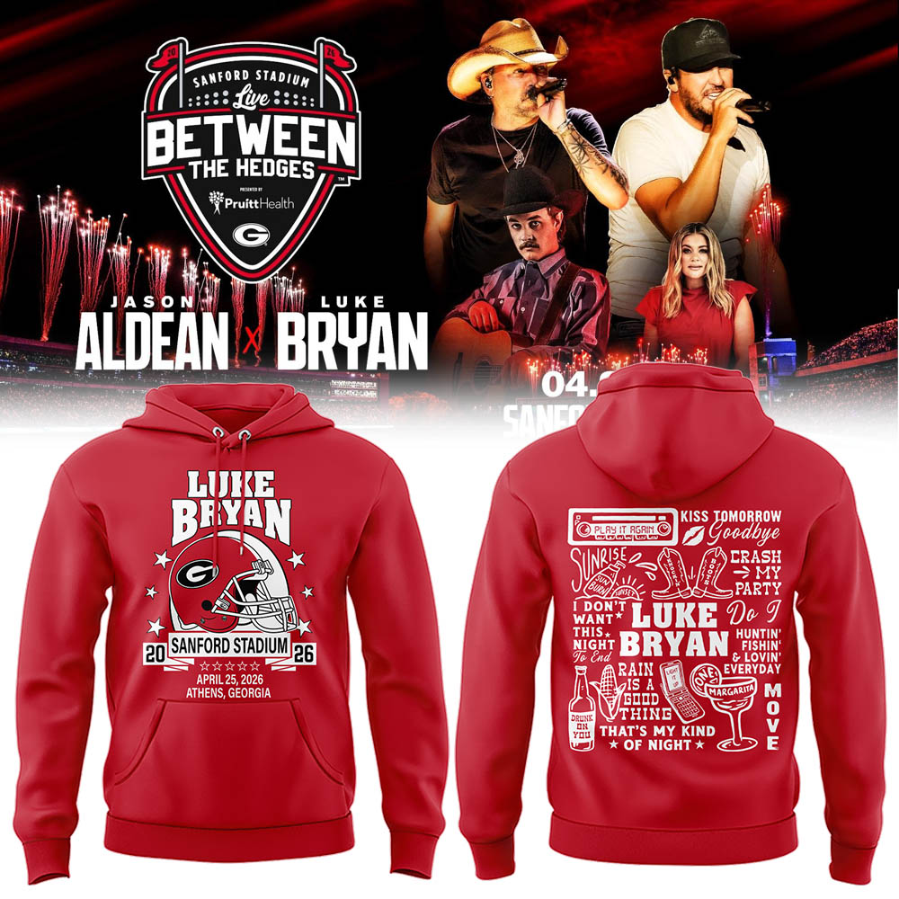 Limited Edition LB “Live Between The Hedges” At Sanford Stadium Hoodie-LL260421005