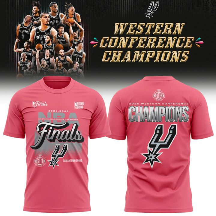 San Antonio Spurs 2026 NBA Western Conference Champions T-Shirt