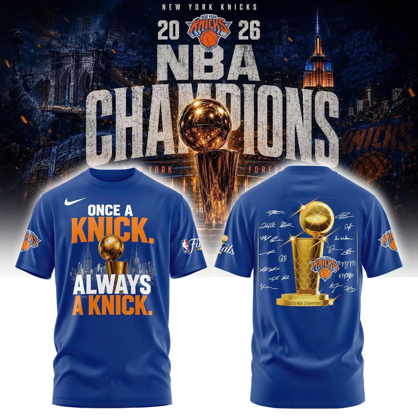 New York Knicks Basketball NBA Rings Champions Tshirt