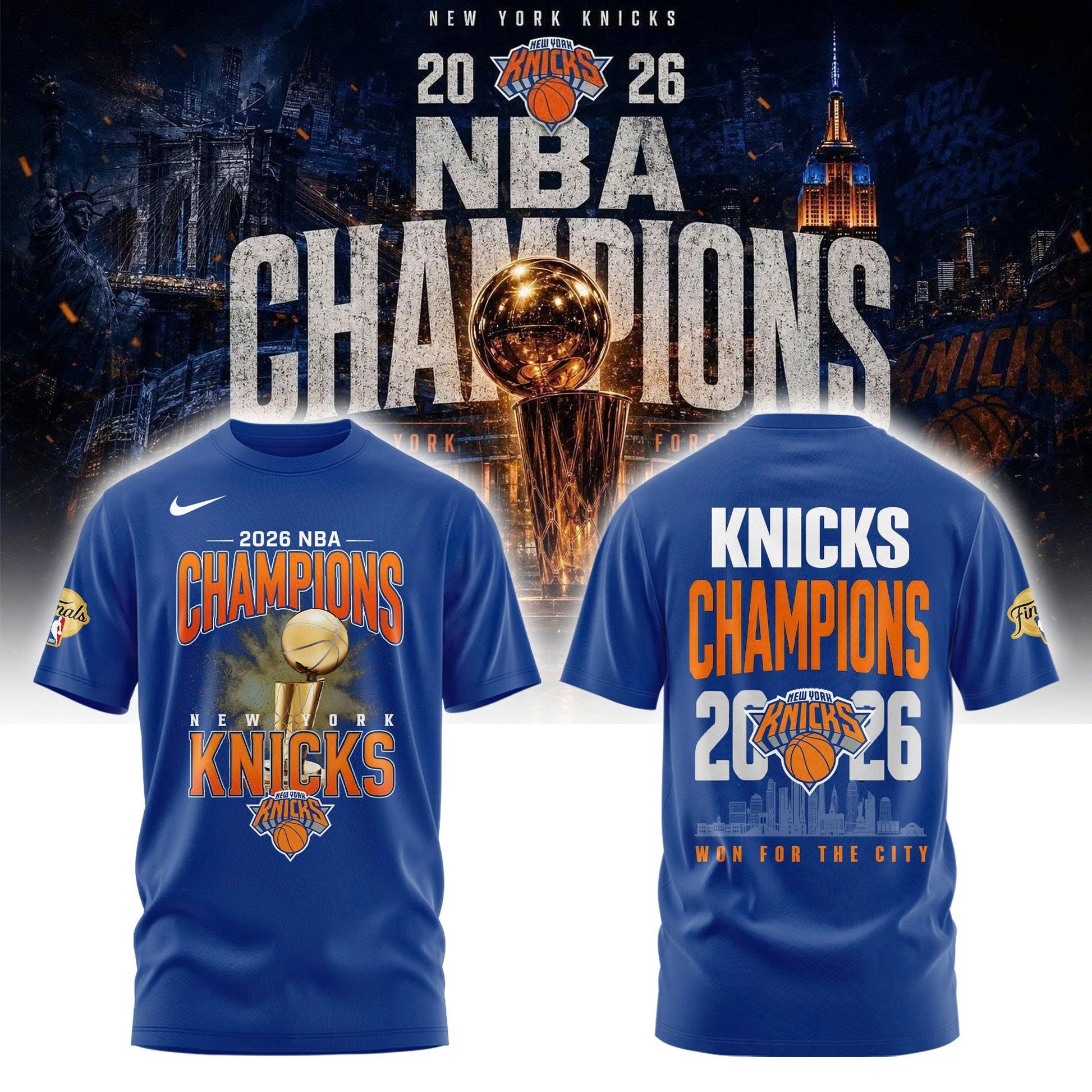New York Knicks Basketball NBA Rings Champions Tshirt