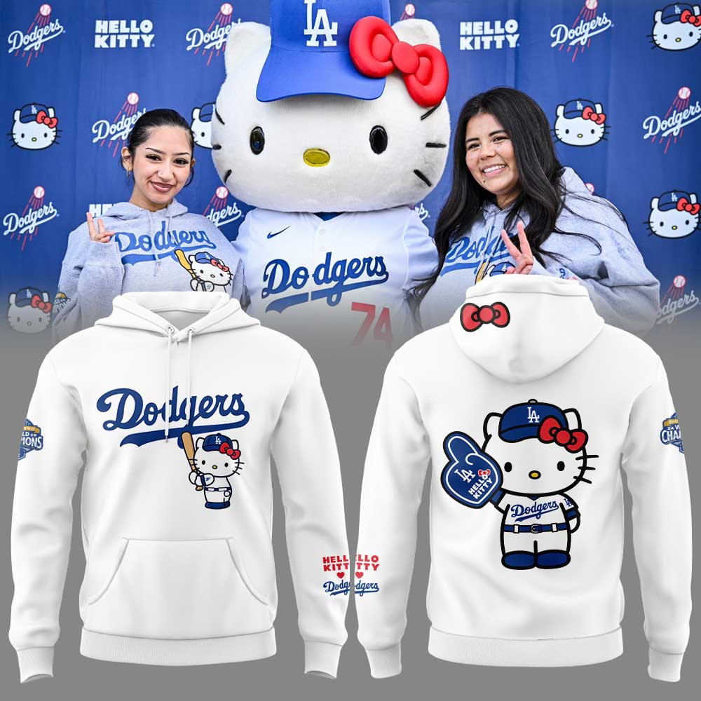 Los Angeles Dodgers. Hello Kitty 2026 Limited Edition Hoodie