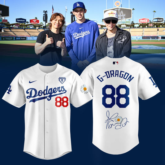 G-Dragon Los Angeles Dodgers Peaceminusone Baseball Jersey