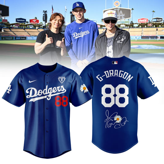 G-Dragon Los Angeles Dodgers Peaceminusone Baseball Jersey