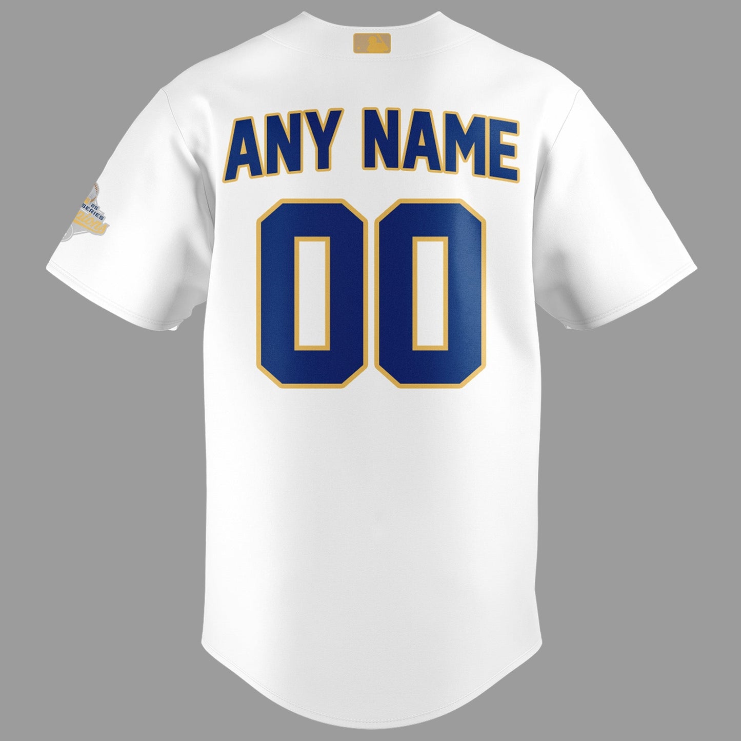 Los Angeles Dodgers White 2026 Gold Collection Stadium Jersey Custom Name and Number