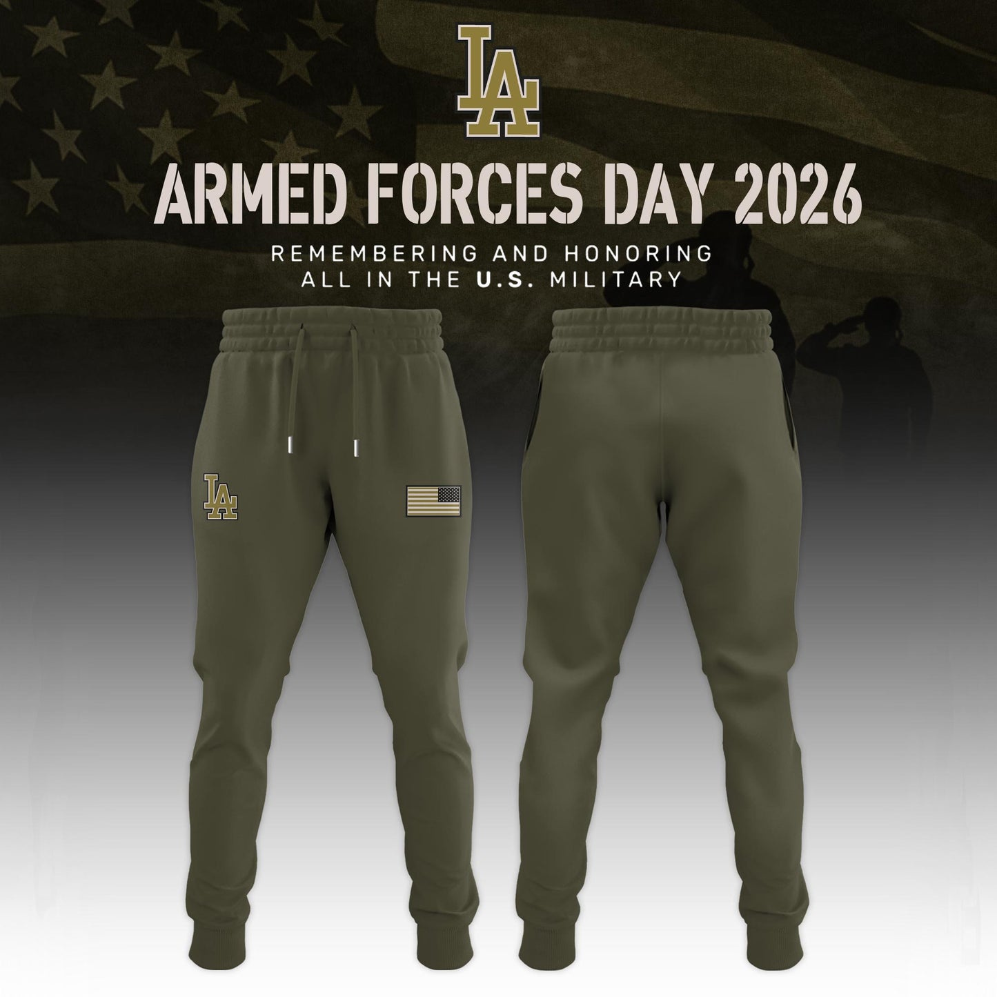 Los Angeles Dodgers 2026 Armed Forces Day Limited Edition Hoodie