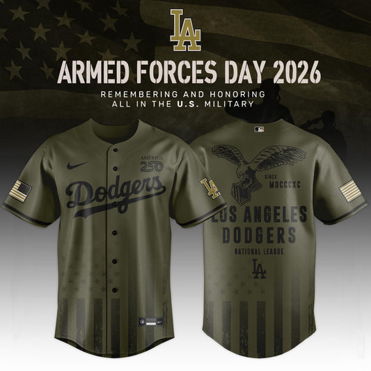 Los Angeles Dodgers 2026 Armed Forces Day Limited Edition Jersey