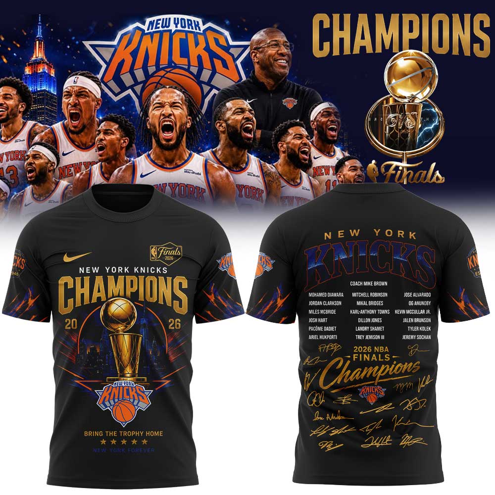 New York Knicks Basketball NBA Rings Champions Tshirt