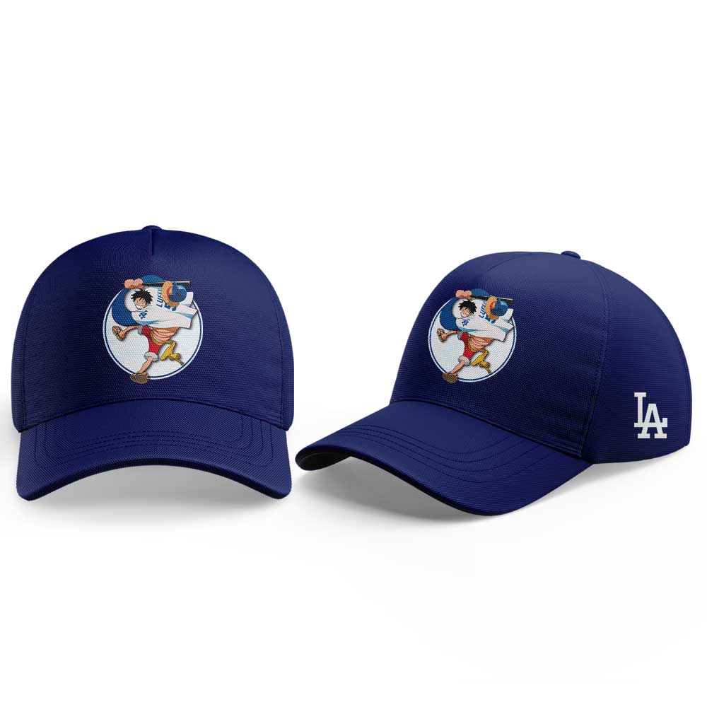 . LA Dodgers Straw Hats ONE PIECE Night Limited Jersey White