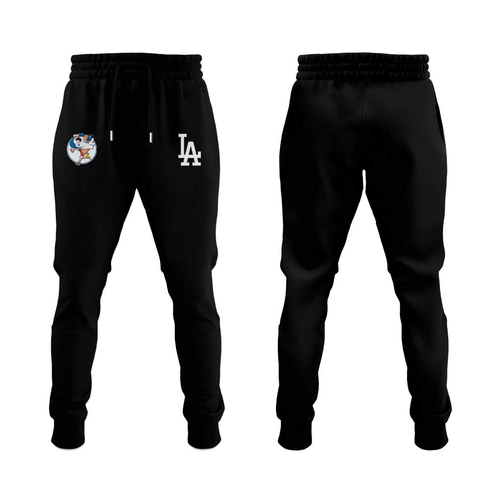 . LA Dodgers Straw Hats ONE PIECE Night Limited Hoodie White