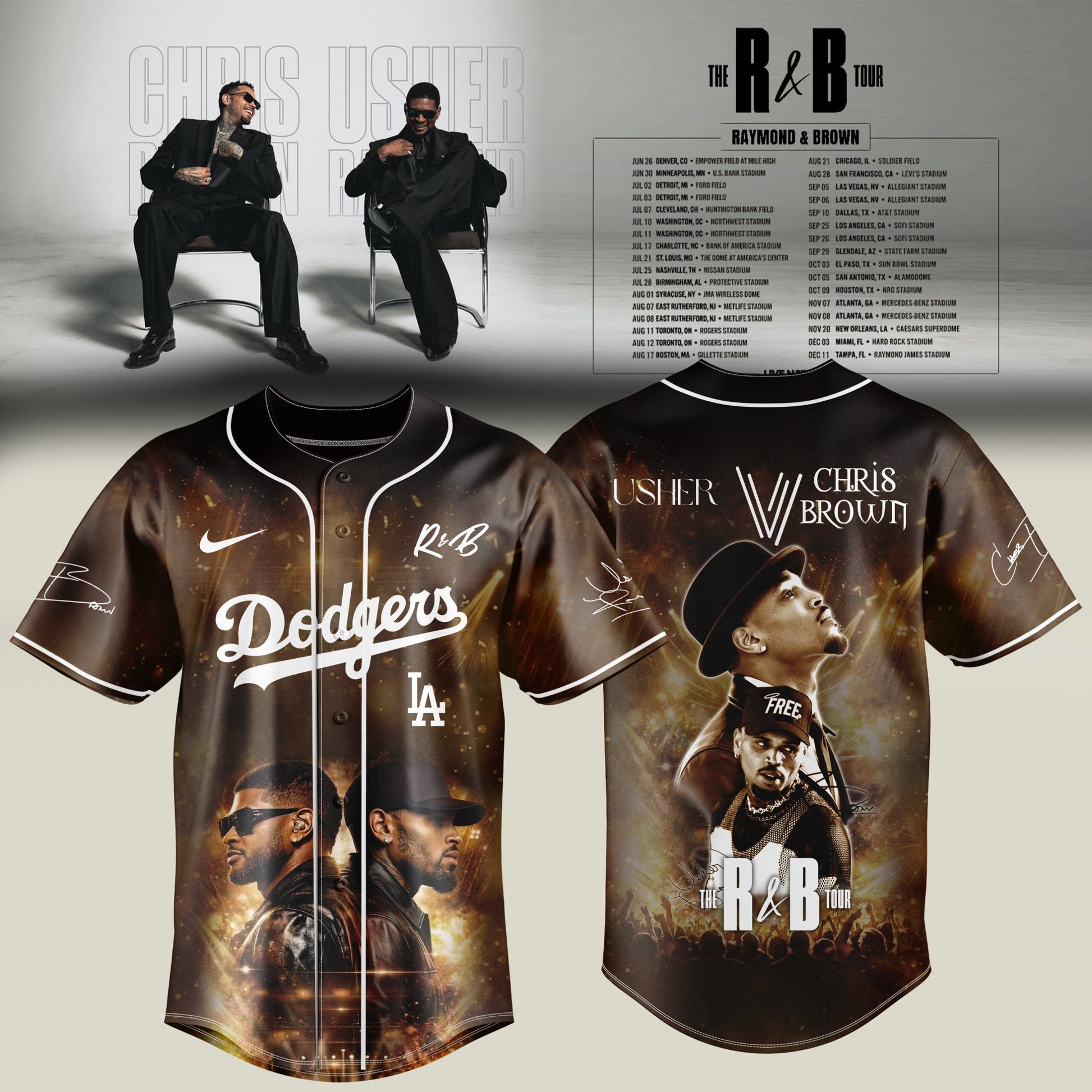 Los Angeles Dodgers The R&B Tour 2026 Edition Jersey