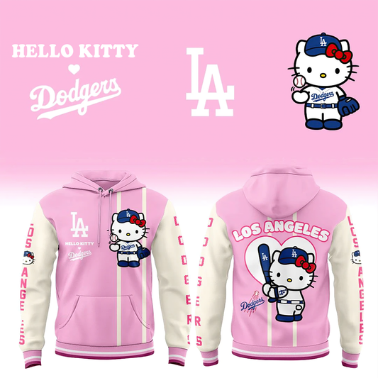Los Angeles Dodgers x Hello Kitty 2026 Limited Edition Pink Hoodie