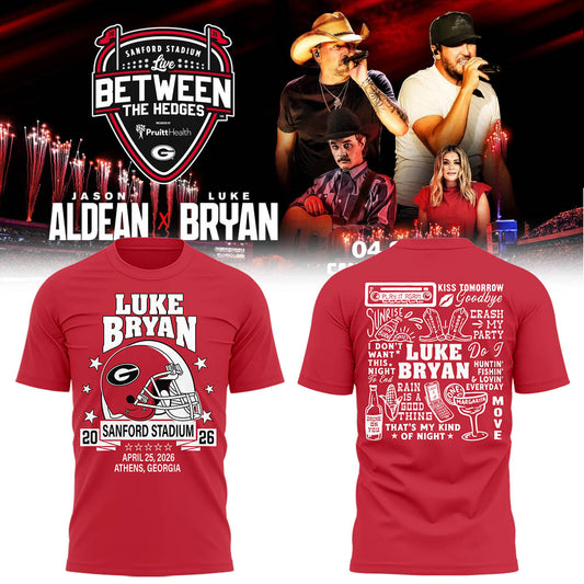 Limited Edition LB “Live Between The Hedges” At Sanford Stadium Tshirt-LL260421004