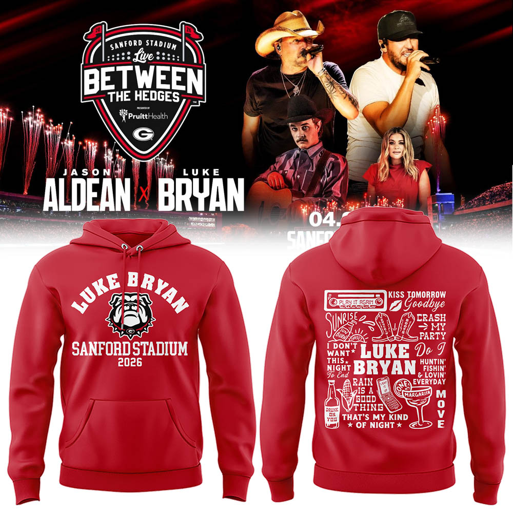 Limited Edition LB “Live Between The Hedges” At Sanford Stadium Hoodie-LL260421006