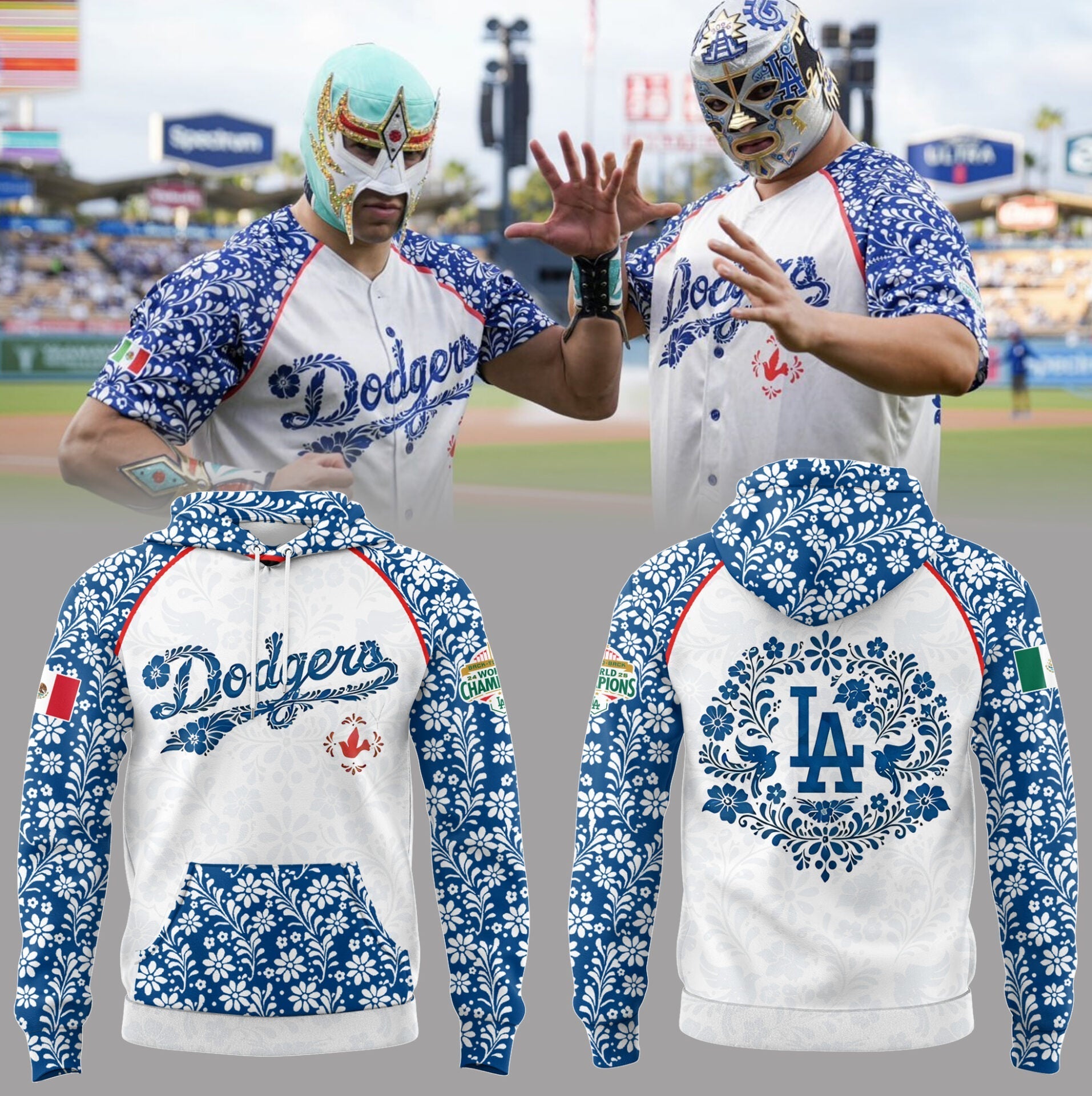 Los Angeles Dodgers Celebrating the Night of Mexican Heritage ⚾ 🇲🇽 Hoodie