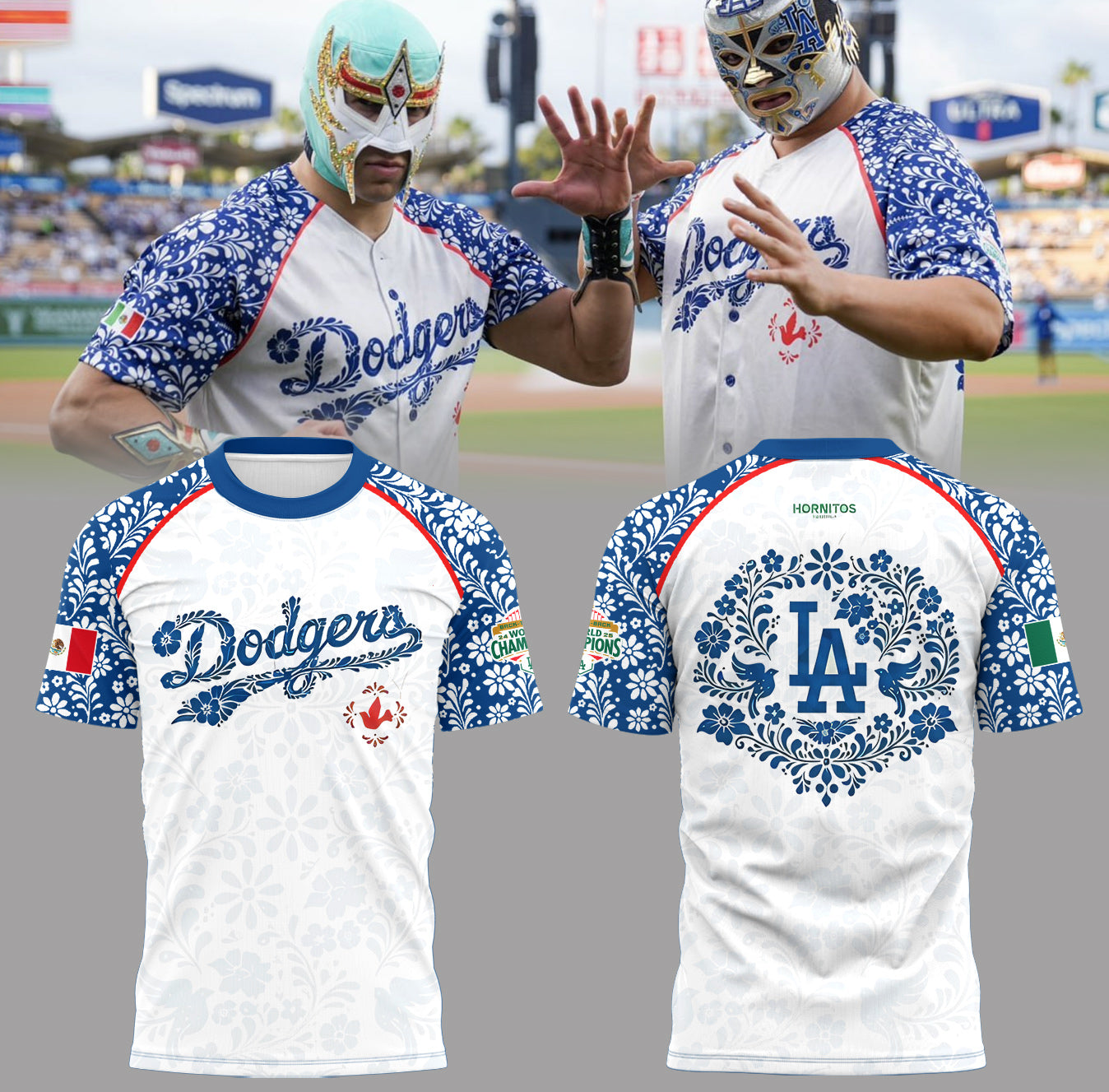 Los Angeles Dodgers Celebrating the Night of Mexican Heritage ⚾ 🇲🇽 T-Shirt