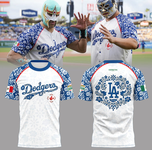 Los Angeles Dodgers Celebrating the Night of Mexican Heritage ⚾ 🇲🇽 T-Shirt