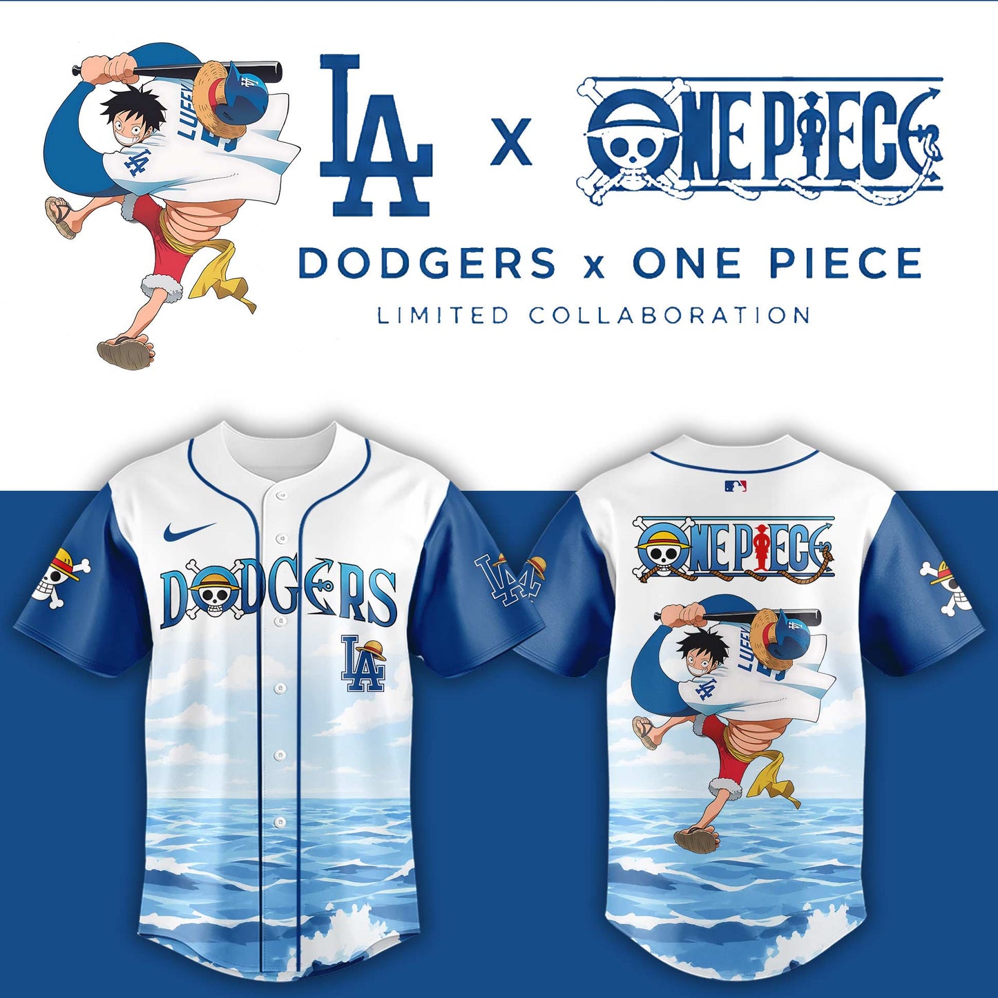 Los Angeles Dodgers 2026 One Piece Night Jersey ⚾🏴‍☠️