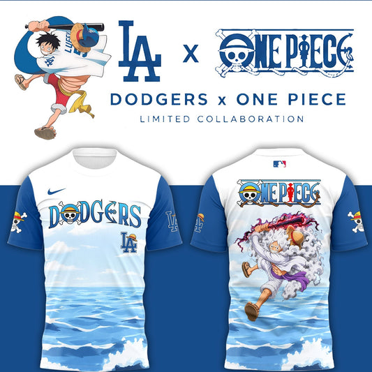 Los Angeles Dodgers One Piece Night ⚾ 🏴‍☠️ T-Shirt