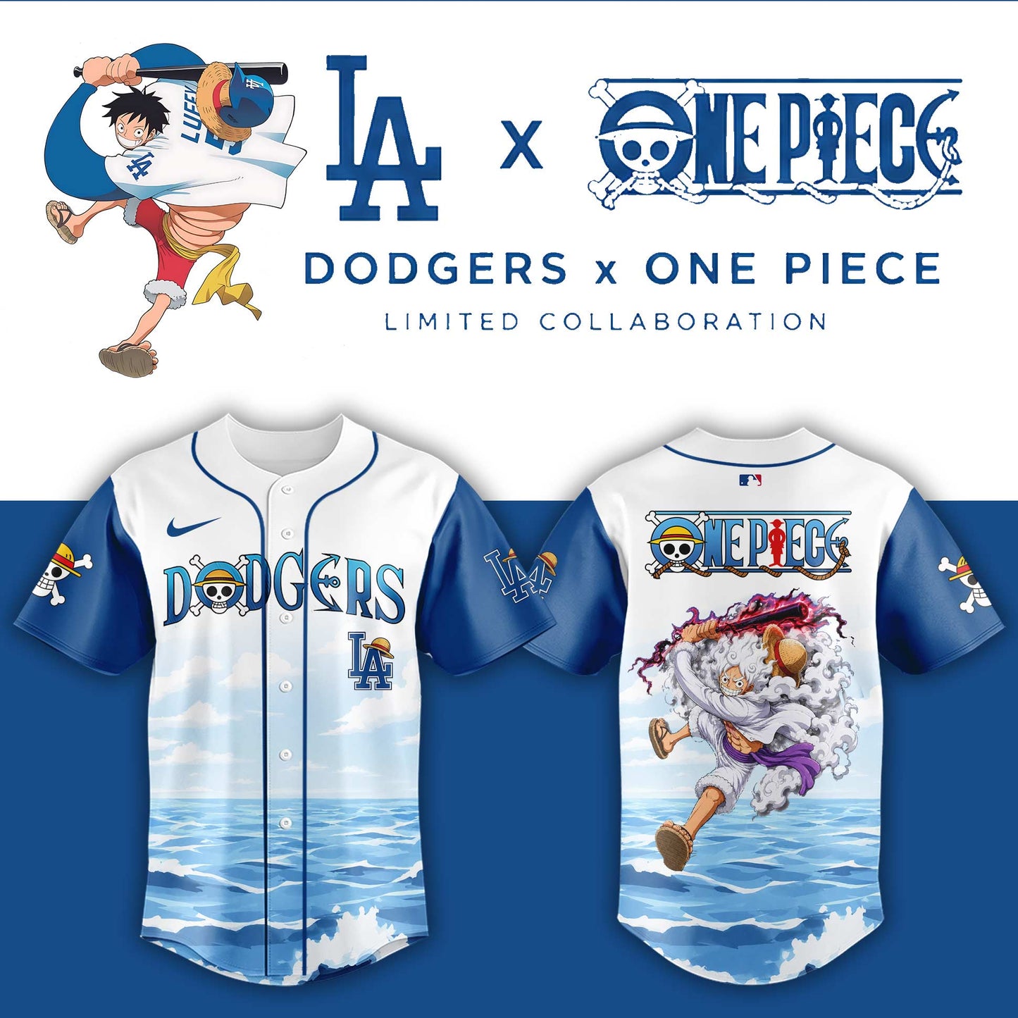 Los Angeles Dodgers 2026 One Piece Night Jersey ⚾ 🏴‍☠️