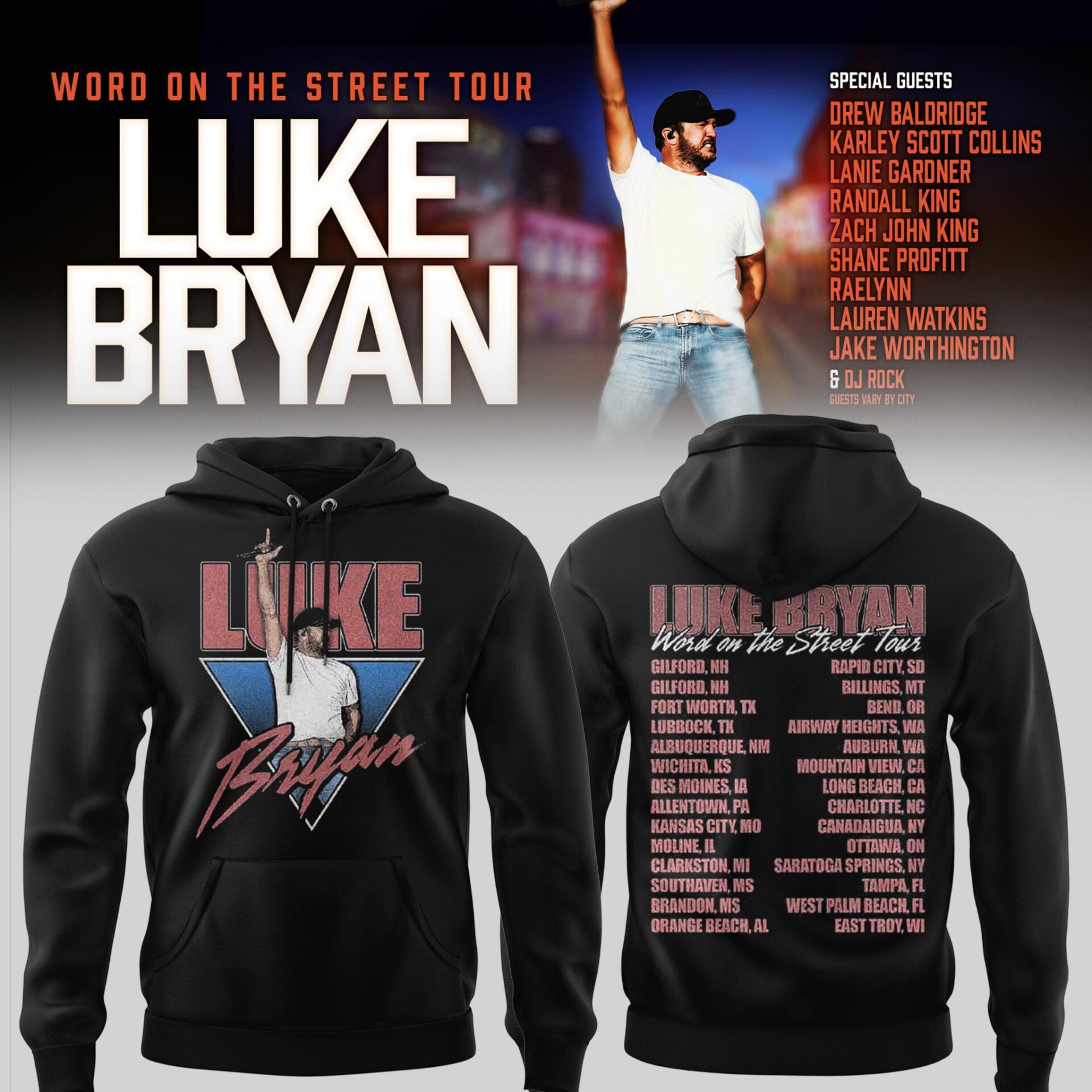 LB “Word On The Street Tour” 🎤🤠 Hoodie