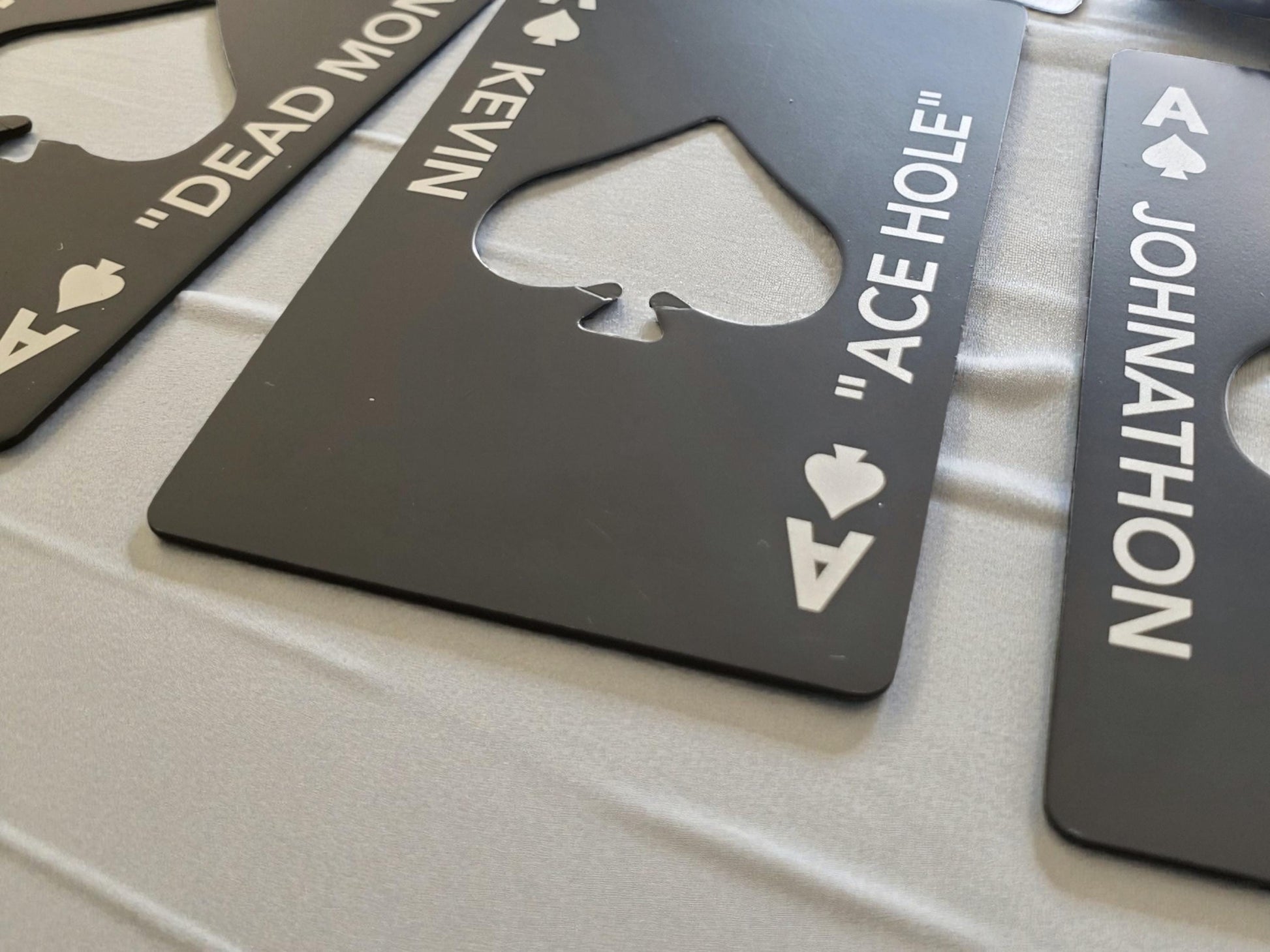 Personalized Ace of Spades Beer Opener, Engraved Card Bottle Opener, Personalized Gift For Poker Player, Groomsmen, Husband, Fits In Wallet