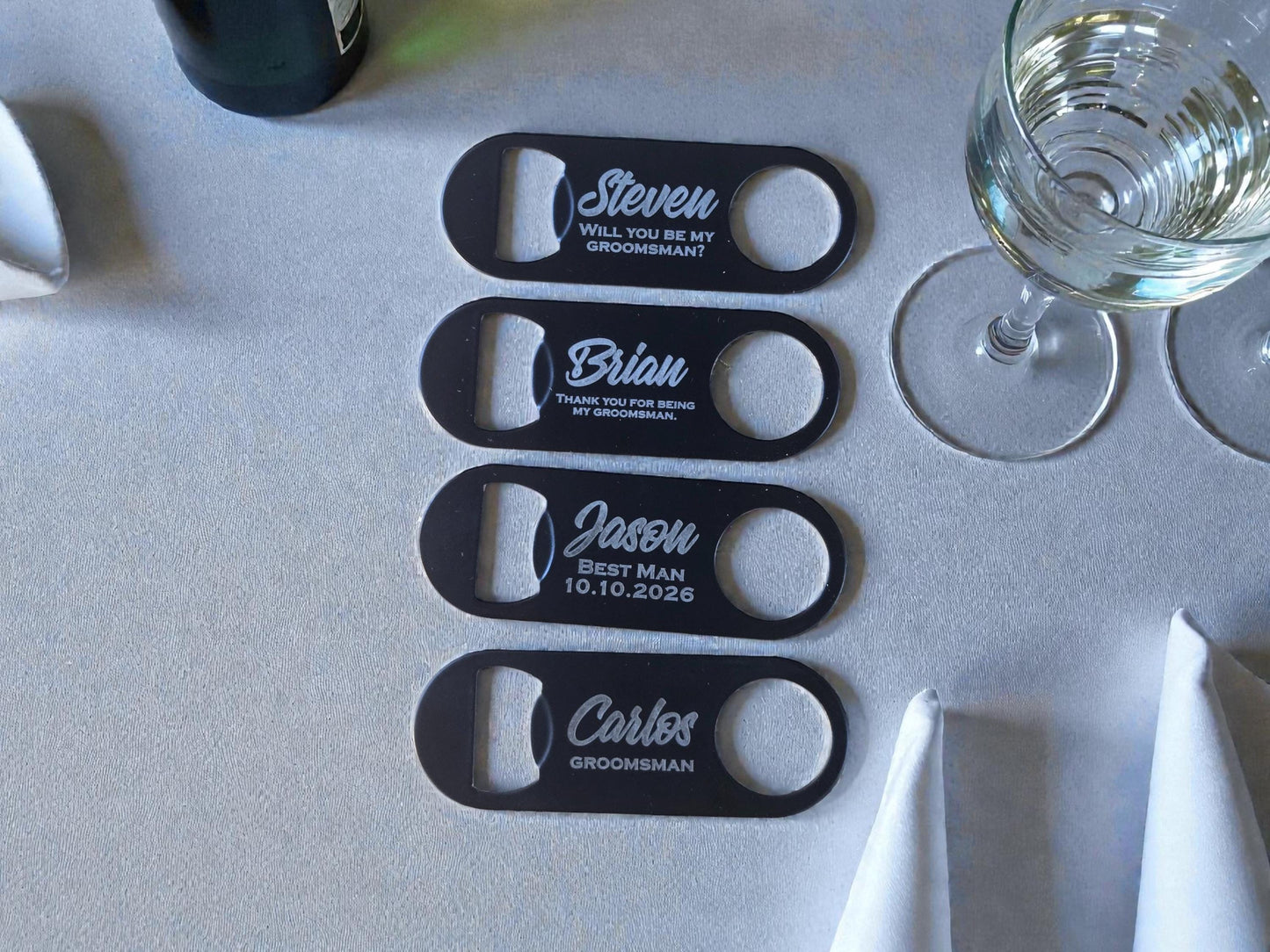 Groomsmen Keychain Bottle Opener, Custom Engraved Mini Keyring Bar Key Speed Popper Gift, Groomsman Proposal Gift, Best Man Asking Gifts