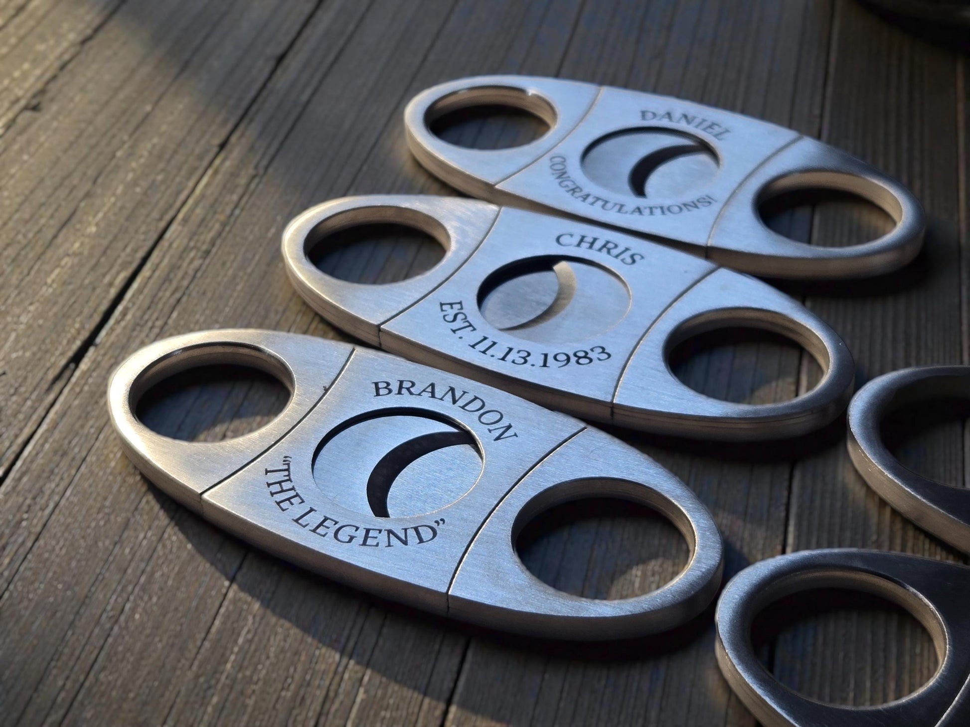 Personalized Congratulations Cigar Cutter, Custom Engraved Stainless Steel Guillotine Cigar Clipper, Milestone Celebration Gifts For Him