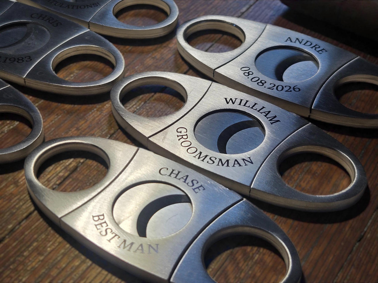 Personalized Congratulations Cigar Cutter, Custom Engraved Stainless Steel Guillotine Cigar Clipper, Milestone Celebration Gifts For Him