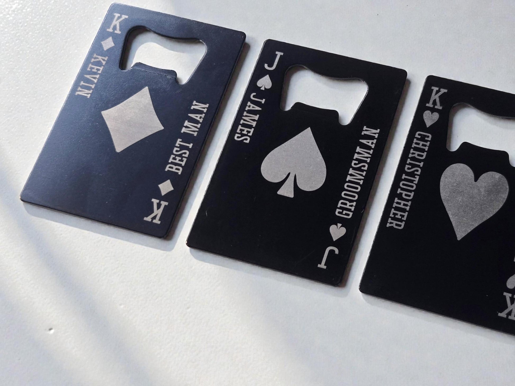 Custom Groomsman Bottle Opener, Playing Card Wallet Bottle Openers, Personalized Gifts For Groomsmen/Bestman
