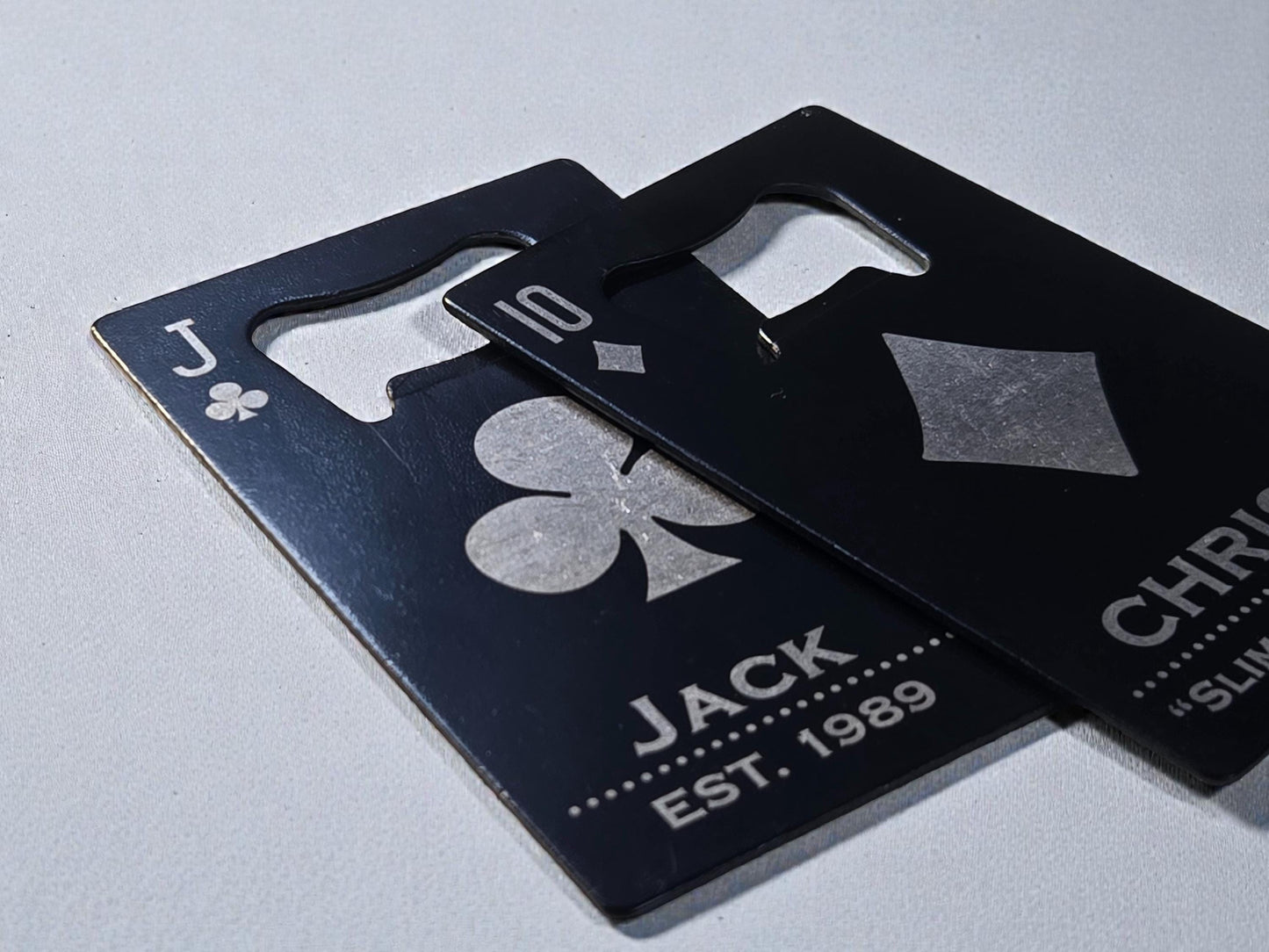 Magnetic Playing Card Bottle Opener, Magnet Beer Openers For Him, Personalized Poker Player Gifts