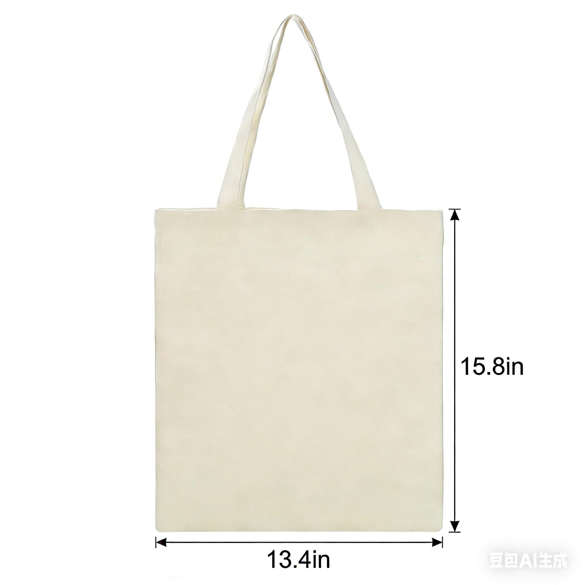 Floral Canvas Tote Bag, Wildflower Bouquet Printed Shopper Bag for Women, Reusable Market Tote for Everyday Use