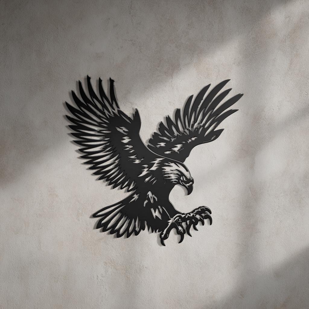 Majestic Eagle Metal Wall Art, Rustic Wildlife Decor