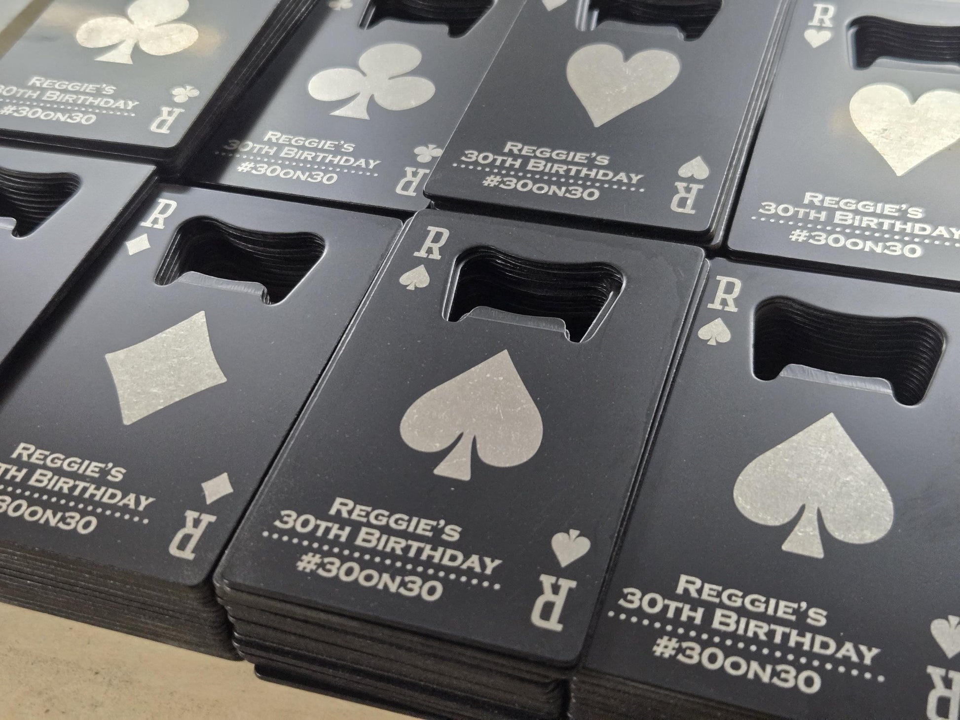 Custom Playing Card Bottle Opener, Wallet Beer Openers For Him, Personalized Poker Player Gifts