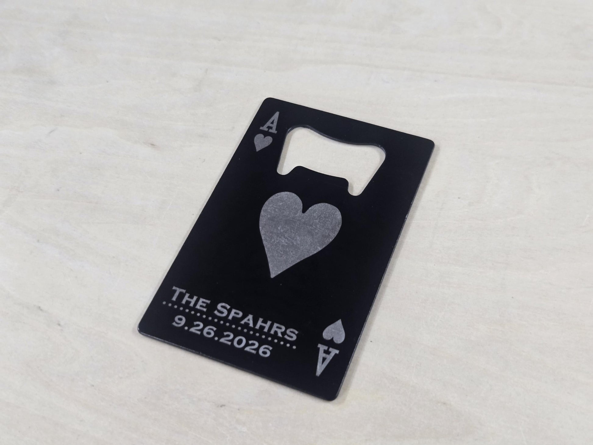 Magnetic Wedding Guest Favors, Classy Playing Card Magnet Bottle Openers, Custom Bulk Wedding Favor