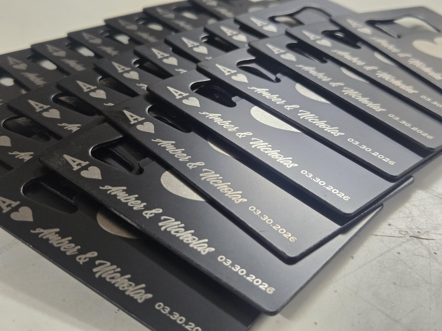 Magnetic Wedding Favors, Personalized Playing Card Magnet Bottle Openers, Custom Bulk Wedding Guest Favor