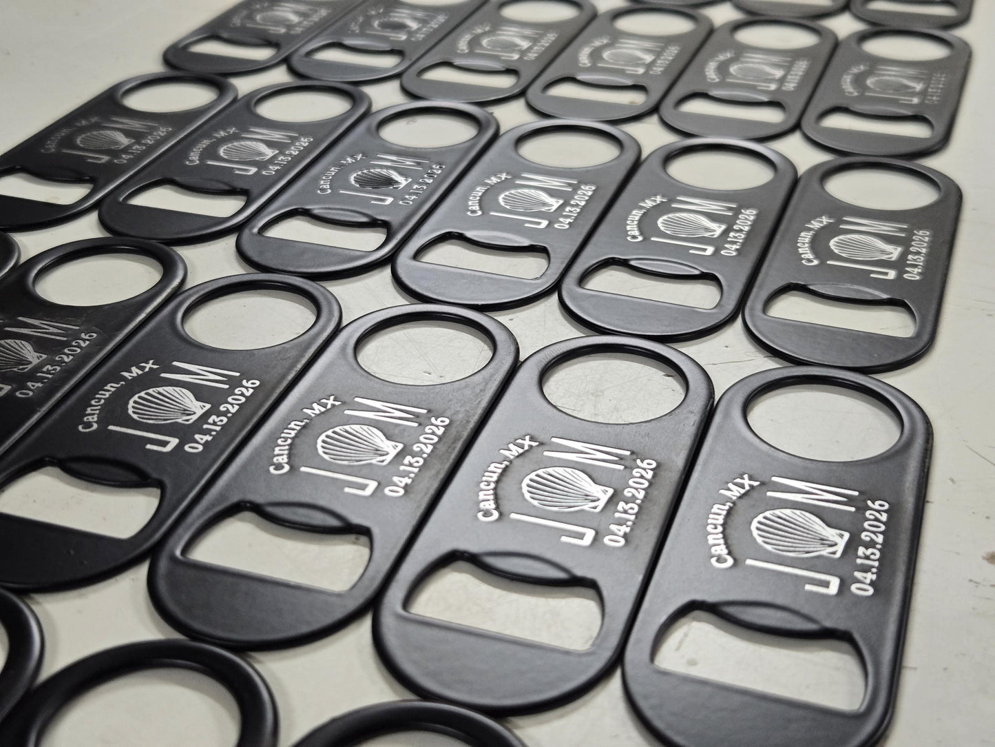 Classic Wedding Favor Bottle Opener Keychain, Engraved Mini Keyring Bar Key Speed Popper Gift
