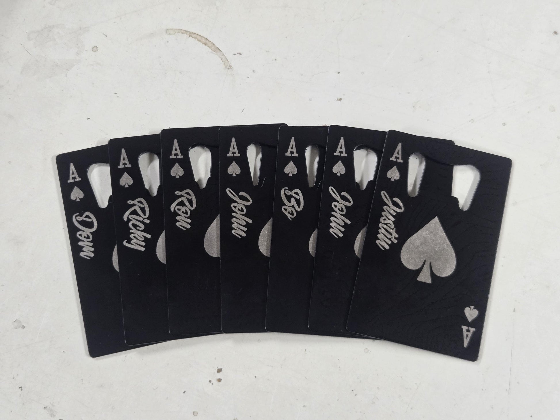 Personalized Groomsman Bottle Openers, Playing Card Wallet Bottle Opener, Custom Gifts For Groomsmen/Bestman