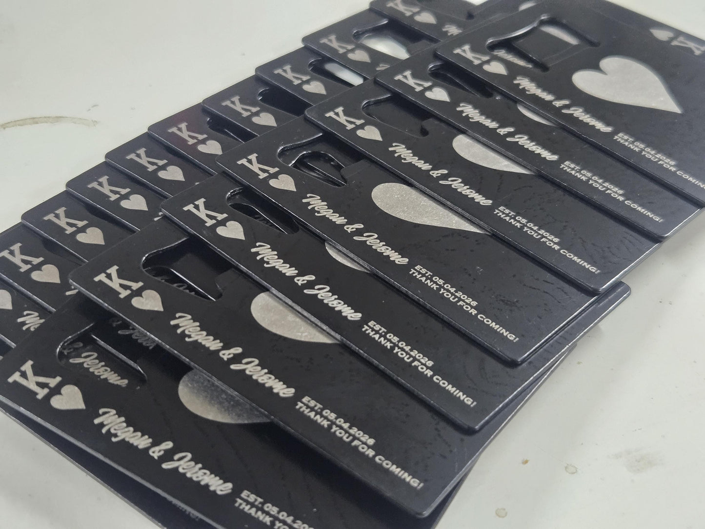 Magnetic Wedding Favors, Personalized Playing Card Magnet Bottle Openers, Custom Bulk Wedding Guest Favor