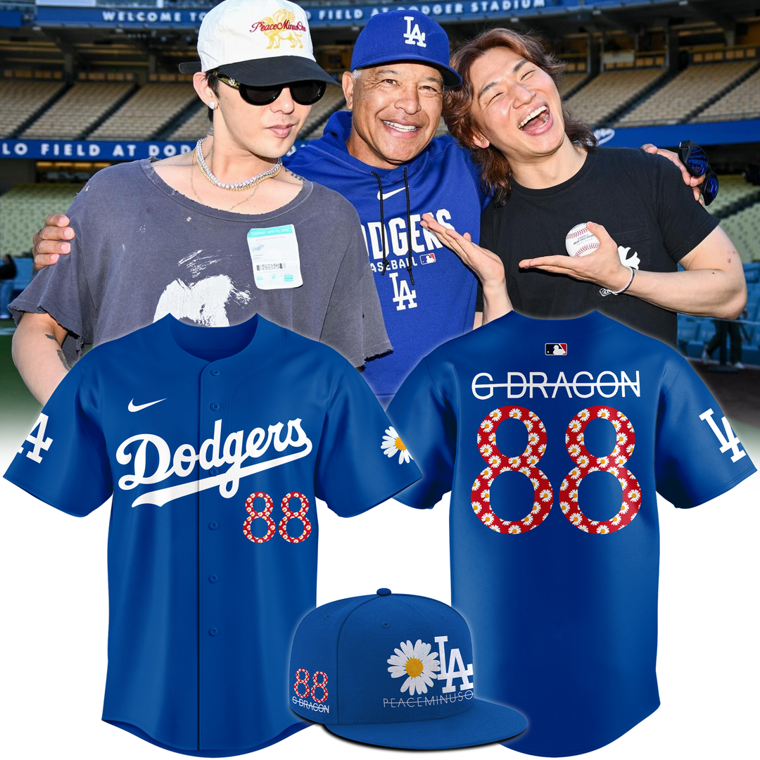 G-Dragon Los Angeles Dodgers Peaceminusone Baseball Jersey