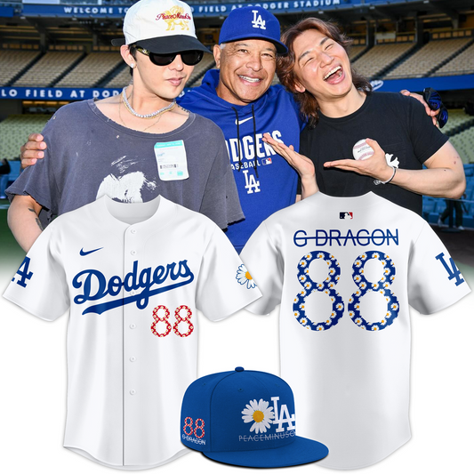 G-Dragon Los Angeles Dodgers Peaceminusone Baseball Jersey