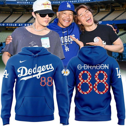 G-Dragon Los Angeles Dodgers Peaceminusone Baseball Hoodie