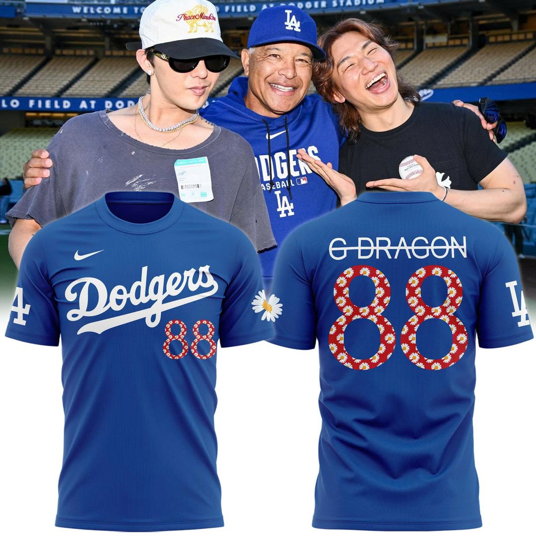 G-Dragon Los Angeles Dodgers Peaceminusone Tshirt