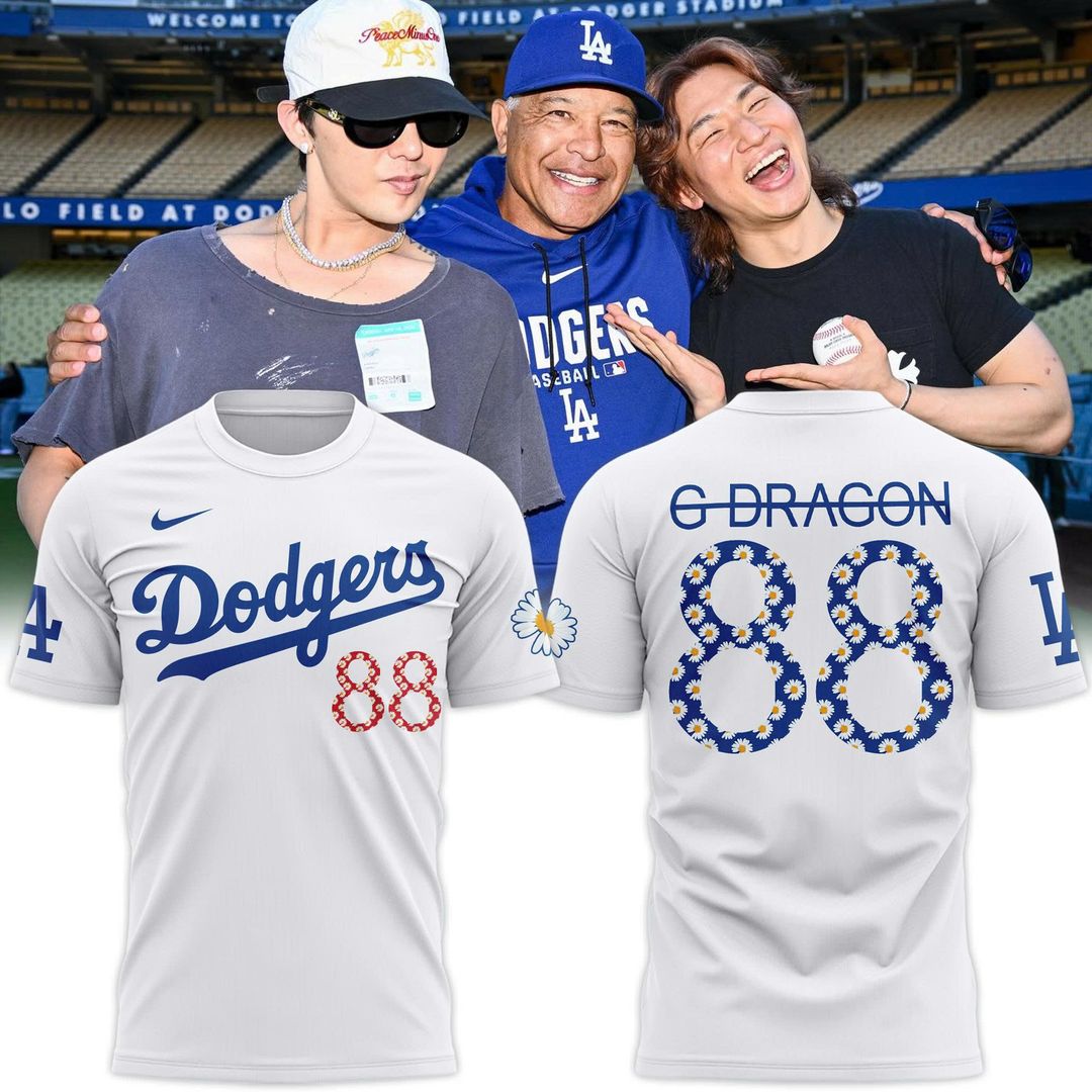 G-Dragon Los Angeles Dodgers Peaceminusone Tshirt