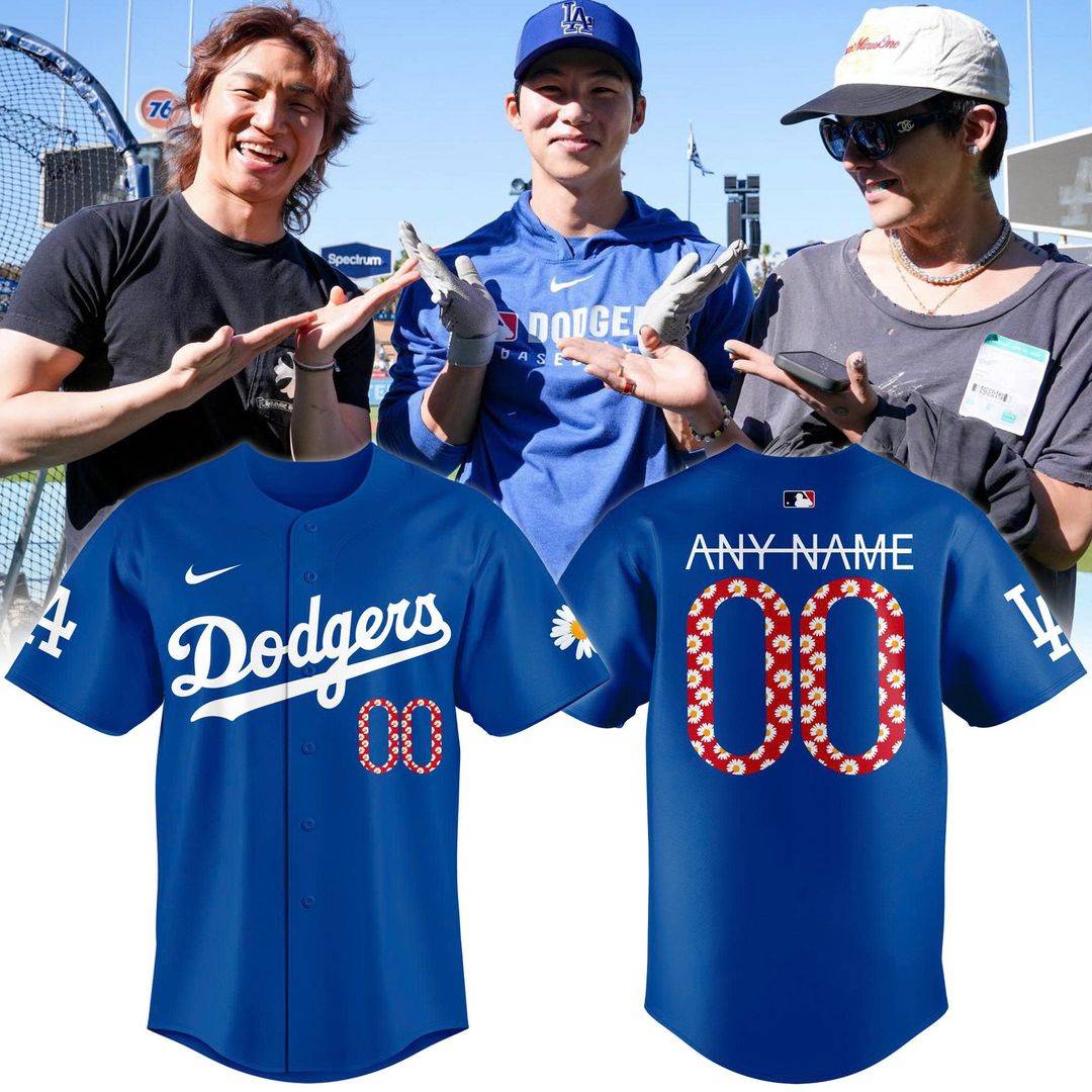 G-Dragon Los Angeles Dodgers Peaceminusone Baseball Jersey