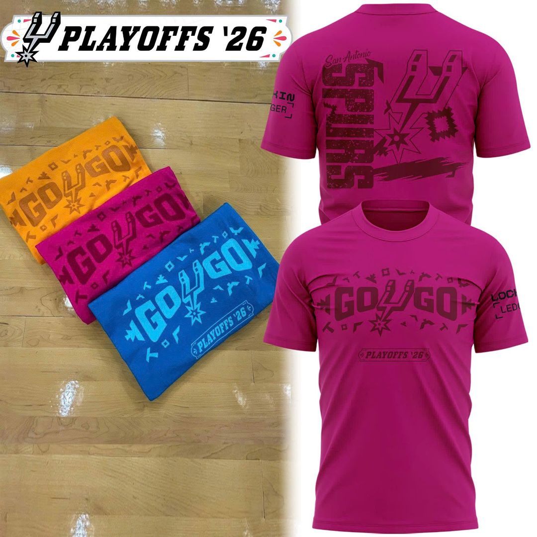San Antonio Spurs Stadium 2026 Playoff T-Shirt - Pink
