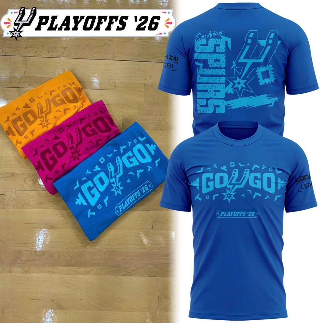 San Antonio Spurs Stadium 2026 Playoff T-Shirt - Blue