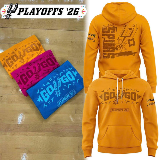 Spurs Stadium 2026 Playoff Hoodie - Orange