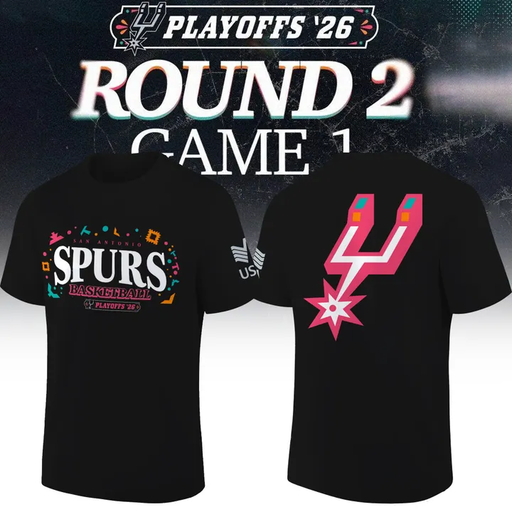 San Antonio Spurs 2026 NBA Playoffs T-Shirt - Round 2